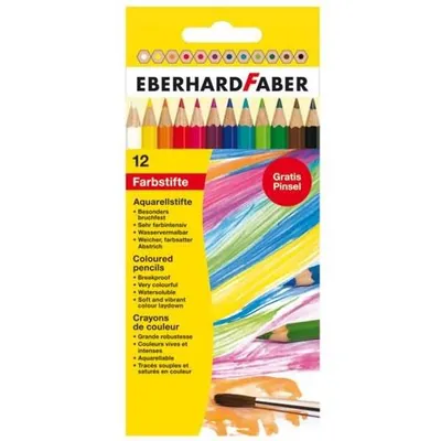 Immagine prodotto di EBERHARD FABER 516012 Matita colorata esagonale EBERHARD FABER COLORI, confezione da 12 pezzi
