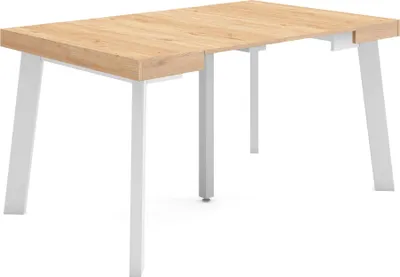 Produktbild von Ausziehbarertisch, 140x90x73cm, Für 6 Gäste, Hölzerne Beine, Eiche