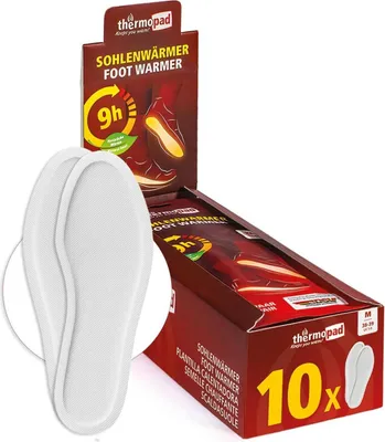Produktbild von Thermopad Sohlenwärmer, Fußwärmer-Pad, 8 h, 10 Stück(e), M, 38-39, Weiß