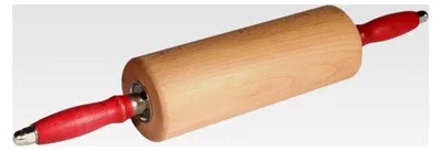 Produktbild von Teigroller Rollholz mit Edelstahlkugellager aus Buche, Walzenlänge 25 cm