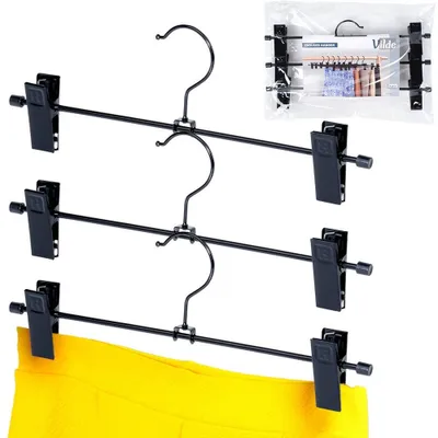 Immagine prodotto di Vilde gancio per pantaloni Gancio in metallo con clip in metallo nero 3 pezzi.