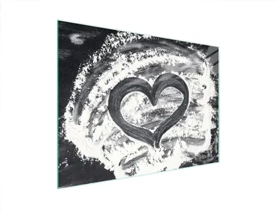 Immagine prodotto di Tagliere in vetro 40x30 cuore