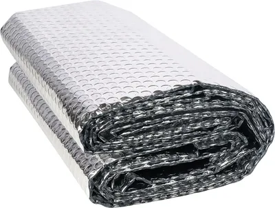 Obrázok produktu pre Izolačná fólia s hliníkovou vrstvou, dvojvrstvová s vzduchovými bublinami, 60 cm x 3 m, tepelná izolácia pre okná