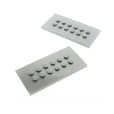 Produktbild von 2x Lego Bau Platte 4x8 neu-hell grau Grundplatte Star Wars Set 6211 4215405 6576