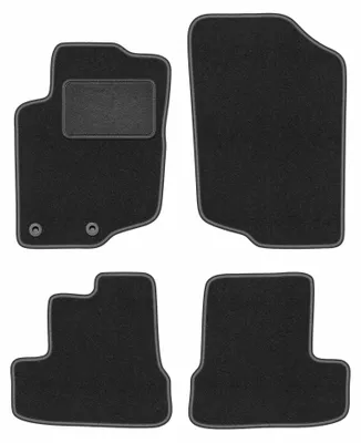 Immagine prodotto di Tappetini in moquette per Peugeot 207CC 2006-2012 (coupé/cabrio) – set 4 pezzi, grigio grafite, su misura – Wielganizator LUX