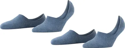 Produktbild von Burlington Everyday dames invisible sokken (2-pack), katoen, jeansblauw (light denim)