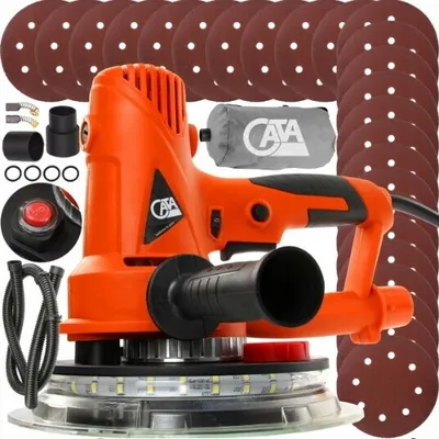 Produktbild von Gipsschleifer 180mm 710W Deckenschleifer Wandschleifer Trockenbauschleifer LED Hintergrundbeleuchtung