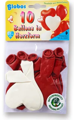 Produktbild von 10 Luftballons Herzform 25cm