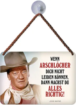 Produktbild von Kulthänger Blechschild WENN Arschlöcher DICH NICHT MÖGEN KH 205