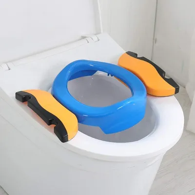 Produktbild von Toilettentrainer Faltbare Toilettensitz für Kinder, Tragbar, Anti-Rutsch, Hygienisch, für Zuhause und