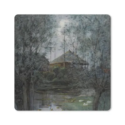 Produktbild von MuchoWow® Mauspad Mousepad Heuhaufen - Piet Mondrian 20x20 cm - Mousepads - Maus Mat - Pad - Mausunterlage - Desk Mat - Bureauartikeln