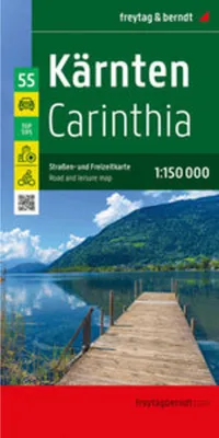 Image de Carinthie, carte routière et de loisirs 1:150.000, freytag & berndt