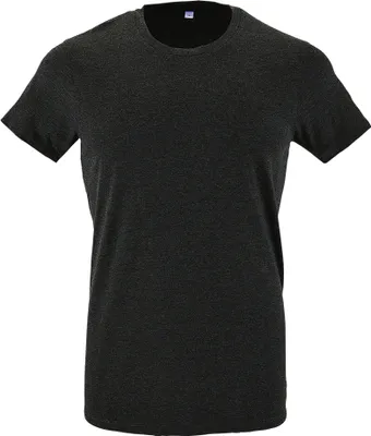 Produktbild von SOLS Herren Regent Slim Fit T-Shirt, Kurzarm PC506 (S) (Graphit meliert)