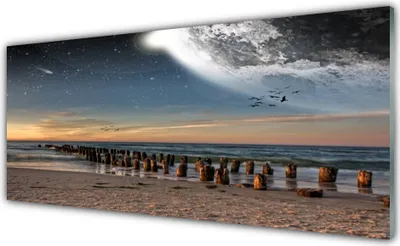 Produktbild von Acrylglasbilder 125x50 Wandbild Druck Meer Strand Landschaft