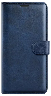 Imagen del producto de Funda tipo billetera Zanaé para iPhone 17 Pro, color azul noche, con función de soporte