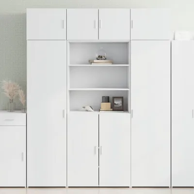 Produktbild von vidaXL Highboard Weiß 80x42,5x185 cm Holzwerkstoff