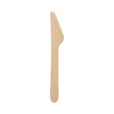 Produktbild von Papstar Messer, Holz "pure" 16,5 cm, 10 x 100 Stück