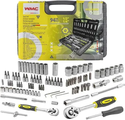 Produktbild von WMC Werkzeugsatz 94el. 1/4"&1/2"