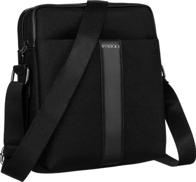 Obrázek produktu pro Rovicky pánská crossbody taška černá textil 25x21 cm