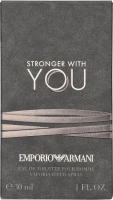 Produktbild von Giorgio Armani Stronger With You, Männer, 30 ml, Nicht nachfüllbare Flasche, Kardamom, Salbei, Kastanie, Vanille