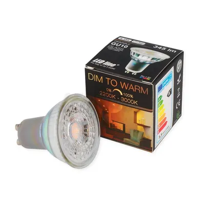 Produktbild von [1 Stück] LED 5,5W GU10 Leuchtmittel 345 Lumen Spot Strahler Einbauleuchte 2200 - 3000K Warmweiß Dimmbar 220-240V