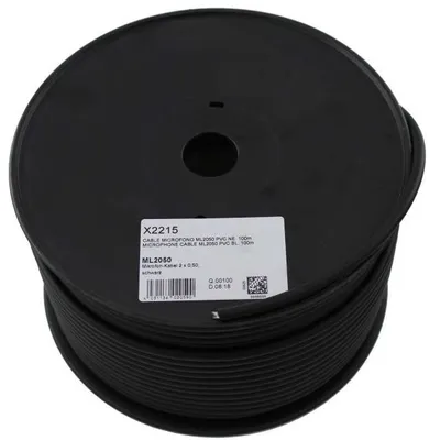 Produktbild von TELEVES Mikrofonleitung 2 x 0.50 schwarz 100m ML2050