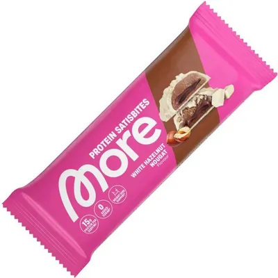 Produktbild von More Protein Satisbites White Hazelnut Nougat 50g