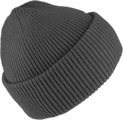 Fiebig kuschelige Rippstrickmütze mit Umschlag in grau