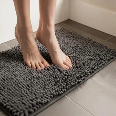 Image de Tapis de bain antidérapant, en velours, 40 x 60 cm
