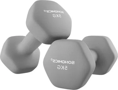 Produktbild von Famanu Kurzhantelset 2 x 5 kg - Neoprenbeschichtung, ergonomischer Griff