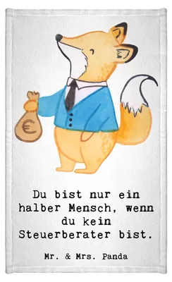 Produktbild von Mr. & Mrs. Panda handtuch gäste wc Steuerberater Herz - Weiß - Geschenk, Frotteetuch, Klein, frottierhandtuch, Gästetuch