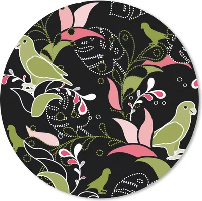 Produktbild von MuchoWow® Mauspad Mousepad Dschungel - Vogel - Muster 50x50 cm - Mousepads - Maus Mat - Pad - Mausunterlage - Vinyl