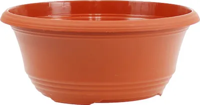 Produktbild von Runde Pflanzschale Ø23cm Plastik Terrakotta 5er Set, 5 Stück