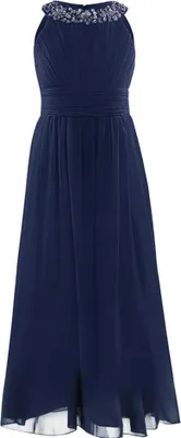 Produktbild von Mädchen Kleider Prinzessin Kleid Gr. 176 Cm Lang Ärmellos Partykleid Abendkleid Festkleid Blumenmädchenkleid