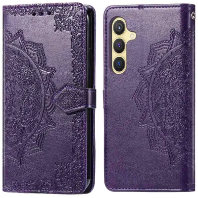 Obrázok produktu pre imoshion Mandala skladacie puzdro Samsung Galaxy S25 / S24 - fialové