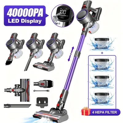 Image de Aspirateur sans fil - Aspirateur à batterie - Aspirateur sans fil - Aspirateur à main - Aspirateur portable