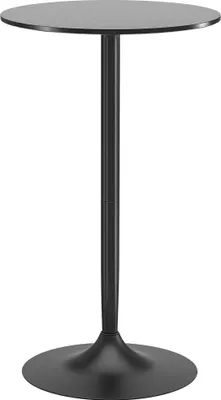 Zdjęcie produktu dla HOMCOM Stół barowy, stół bistro, Ø60 x 102 cm, okrągły, stół imprezowy, stół barowy do salonu i jadalni, stal, czarny