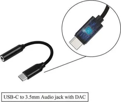 Immagine prodotto di Merkloos Aerend Adattatore audio digitale USB-C a 3,5 mm AUX di alta qualità con DAC [set di 2]