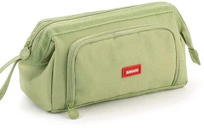 Image de Trousse de rangement pour l'école, grand format, facile à transporter, pour filles, verte