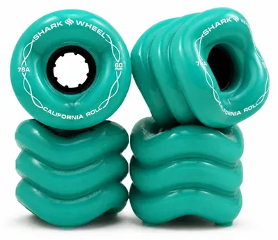Produktbild von Shark Wheels California Roll Cruiser Rollen 60 mm 78A 4er Set Türkis, KI-generiertes Bild
