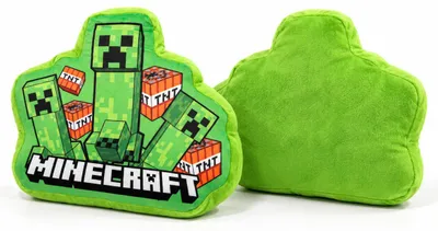 Produktbild von Minecraft Creeper und TNT 3D-Formkissen, 35x30x5 cm