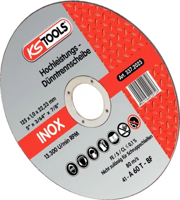 Immagine prodotto di KS Tools 337.2025 Cutting disc (straight) 125 mm 25 pc(s)