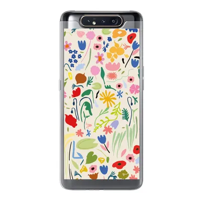Obrázok produktu pre Kryt mobilného telefónu pre Samsung Galaxy A80 Kvetina - Vzory - Rastliny Silikónové mäkké puzdro