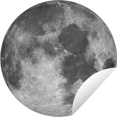Produktbild von MuchoWow® Gartenposter Outdoor-Poster Rund Weltraum - Mond - Nacht Ø 150 cm Gartendeko Rundes Poster draußen