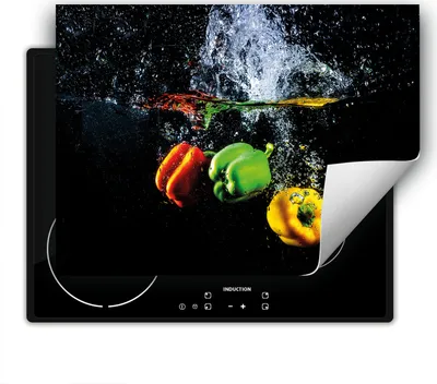 Zdjęcie produktu dla DarHaus Nakładka na kuchenkę 80x52 cm Mata antypoślizgowa zwijana, czarna - Paprikas
