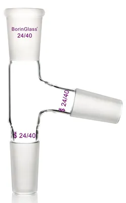 Destillationsadapter 75° gebogen, 24/40, Borosilikatglas