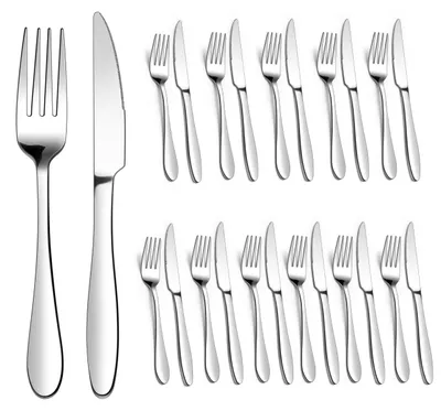 Produktbild von 24-teiliges Edelstahl-Steakbesteck-Set für 12 Personen