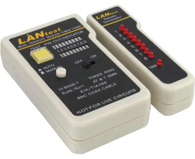 Obrázok produktu pre InLine® 79998 Tester pre BNC, RJ11, RJ45 s vreckom