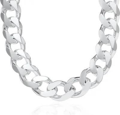 Produktbild von JEWLIX Herren Panzerkette 17mm massiv 925 Silber 70cm