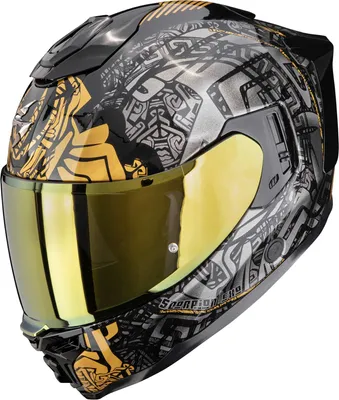 Obrázok produktu pre Prilba Scorpion Exo-1500 Air Apus, čierna/sivá/zlatá, S  (55/56)